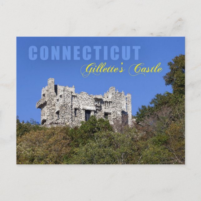 Gillette's Castle, Connecticut Vykort (Framsida)