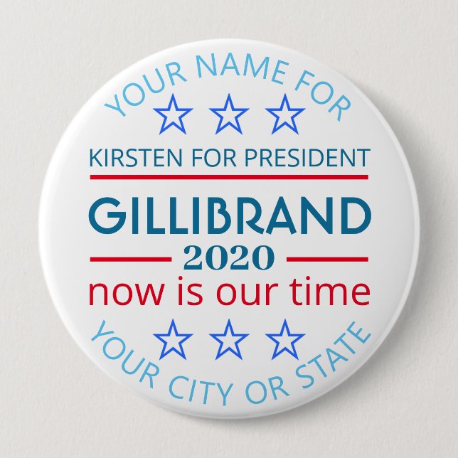 Gillibrand presidentvalkampanj 2020 knapp (Framsida)