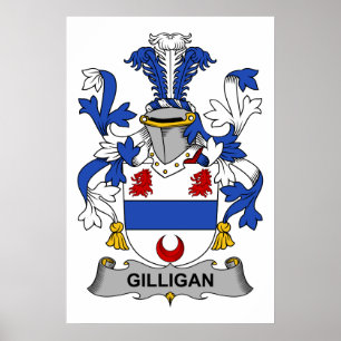 Gilligan familjvapensköld poster