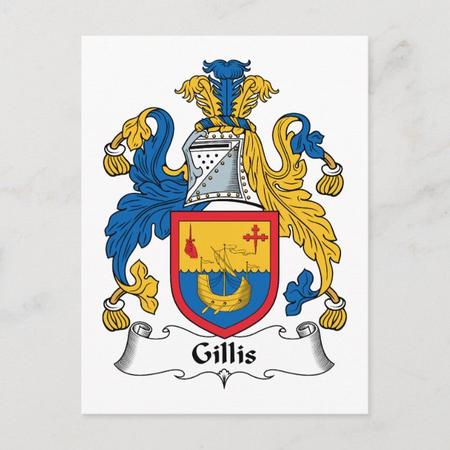 Gillis Family Crest Vykort (Framsida)