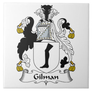 Gilman familjvapensköld kakelplatta