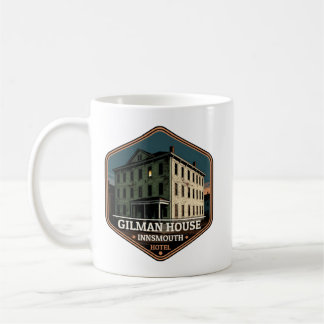Gilman House Innsmouth Hotell Vintage Resemärke Kaffemugg