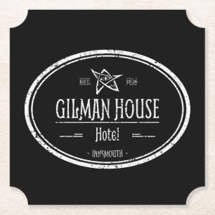 Gilman House Innsmouth Lovecraftian Underlägg Papper