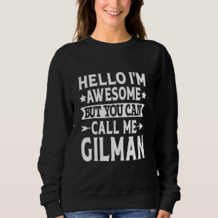 Gilman Surname Kalla mig Gilman Family Team Eftern T Shirt
