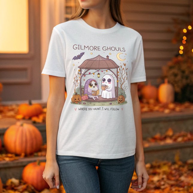 Gilmore Ghouls - Cute Ghost Halloween T Shirt (Skapare uppladdad)