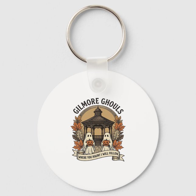 Gilmore Ghouls Vintage Halloween-spöke Nyckelring (Framsida)