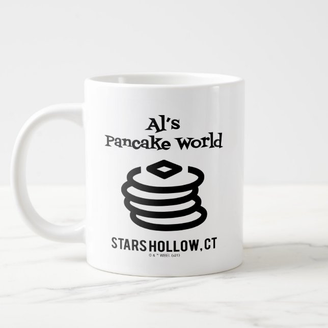 Gilmore Girls | Al's Pancake World Logotyp Jumbo Mugg (Vänster)