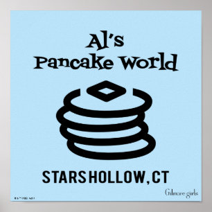 Gilmore Girls Al's Pancake World Logotyp Poster