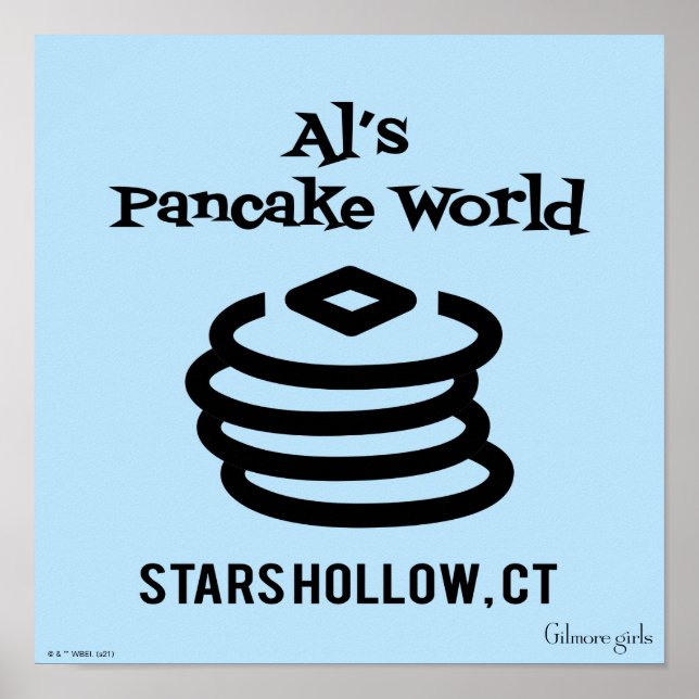 Gilmore Girls | Al's Pancake World Logotyp Poster (Framsidan)