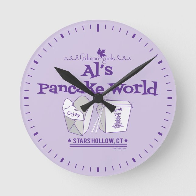 Gilmore Girls | Al's Pancake World Rund Klocka (Framsida)