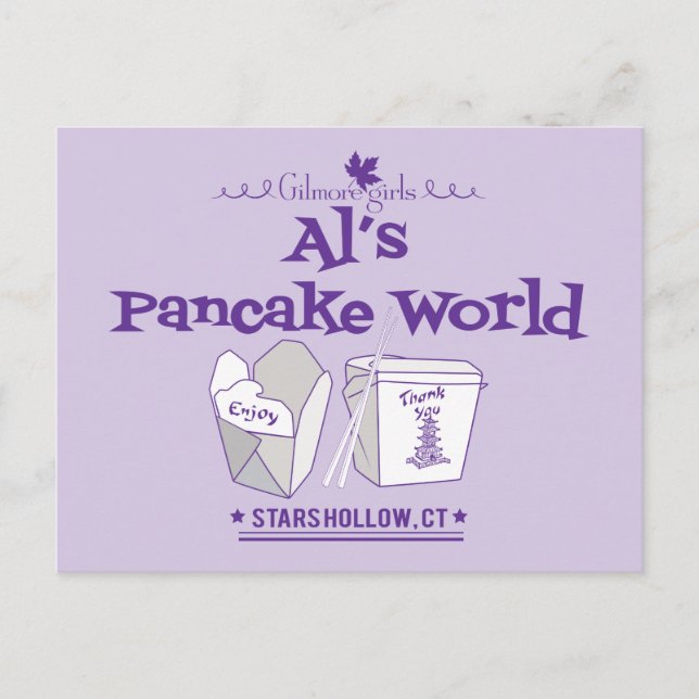Gilmore Girls | Al's Pancake World Vykort (Framsida)