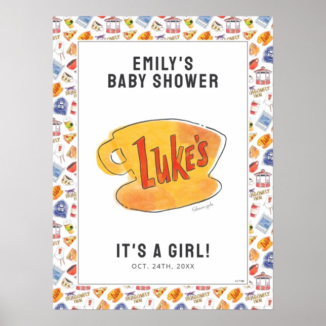 Gilmore Girl's Baby Shower Poster (Framsidan)