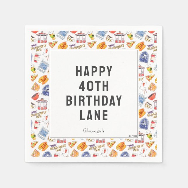 Gilmore Girl's Birthday Pappersservett (Framsidan)