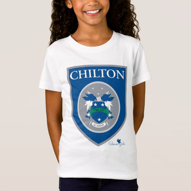Gilmore Girls | Chilton Academy Badge T Shirt (Framsida)