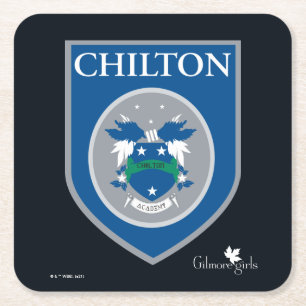 Gilmore Girls Chilton Academy Badge Underlägg Papper Kvadrat