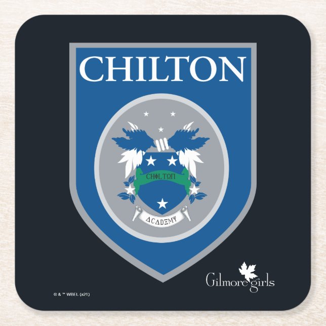 Gilmore Girls | Chilton Academy Badge Underlägg Papper Kvadrat (Framsidan)