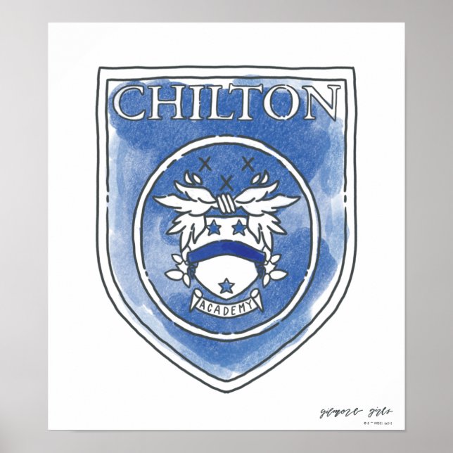 Gilmore Girls | Chilton Academy Watercolor Badge Poster (Framsidan)