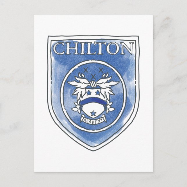 Gilmore Girls | Chilton Academy Watercolor Badge Vykort (Framsida)
