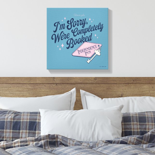 Gilmore Girls Completely Booked Design Canvastryck (Insitu (sovrum))