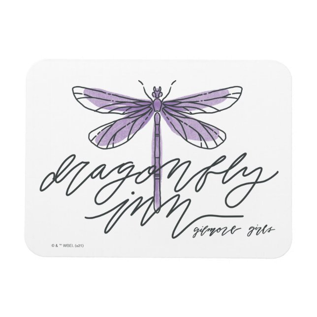 Gilmore Girls| Dragonfly In Script Magnet (Horisontell)