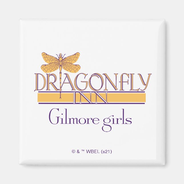 Gilmore Girls | Dragonfly Inn Logotyp Magnet (Framsidan)