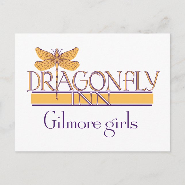 Gilmore Girls | Dragonfly Inn Logotyp Vykort (Framsida)