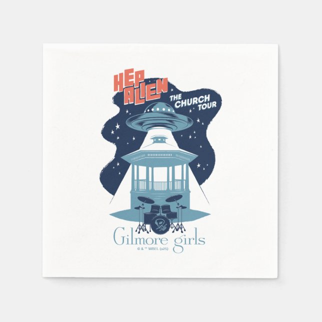 Gilmore Girls Hep Alien Church Tour Pappersservett (Framsidan)