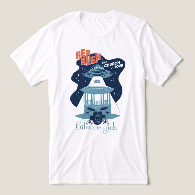 Gilmore Girls Hep Alien Church Tour T Shirt (Design Framsida)