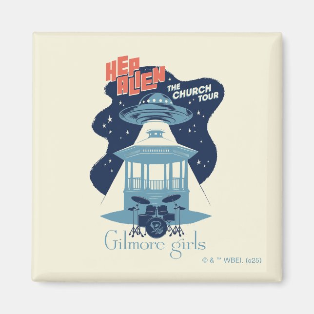 Gilmore Girls Hep Alien Kyrktur Magnet (Framsidan)