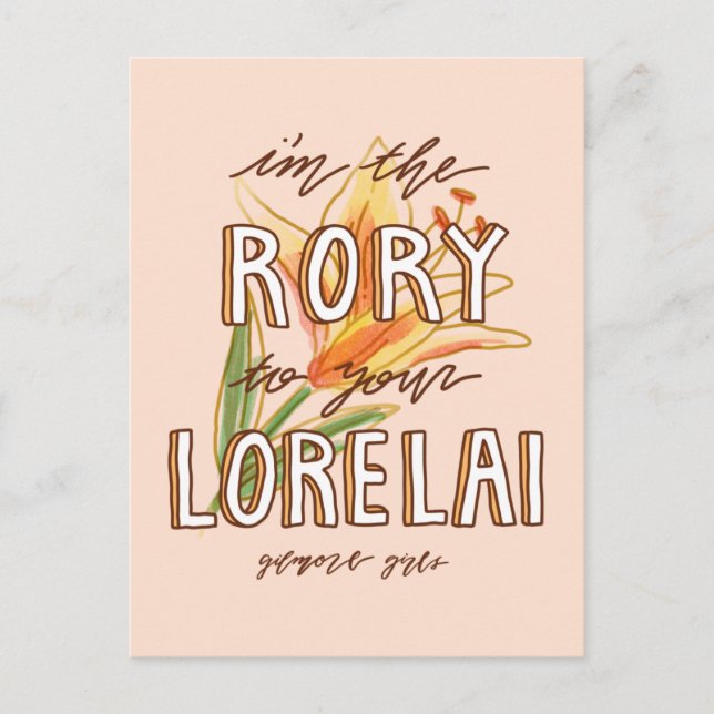 Gilmore Girls | I'm the Rory To Your Lorelai Vykort (Framsida)