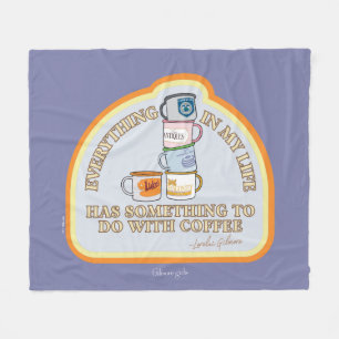 Gilmore Girls Kaffeoffertgrafik Fleecefilt