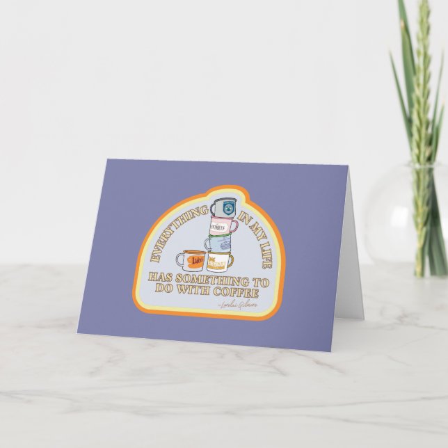 Gilmore Girls | Kaffeoffertgrafik Kort (Framsida)