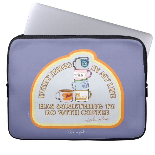 Gilmore Girls | Kaffeoffertgrafik Laptop Fodral (Framsidan)