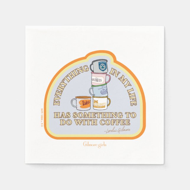 Gilmore Girls | Kaffeoffertgrafik Pappersservett (Framsidan)