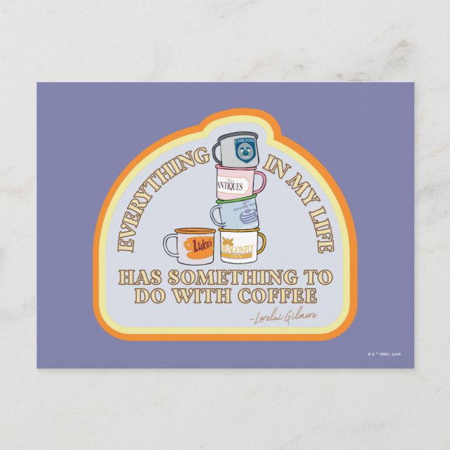 Gilmore Girls | Kaffeoffertgrafik Vykort (Framsida)