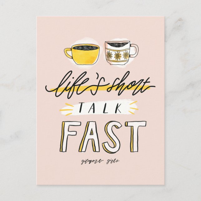 Gilmore Girls | Life's Kort Talk Fast - Coffee (Framsida)