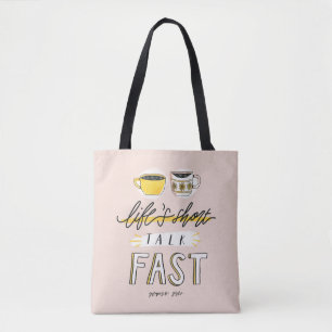 Gilmore Girls Life's Kort Talk Fast - Coffee Tygkasse