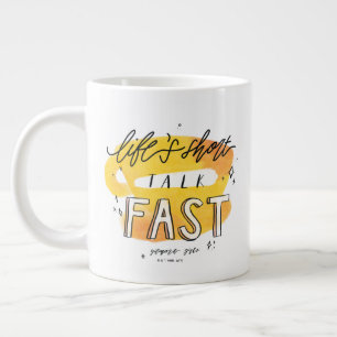 Gilmore Girls Life's Kort Talk Fast Jumbo Mugg