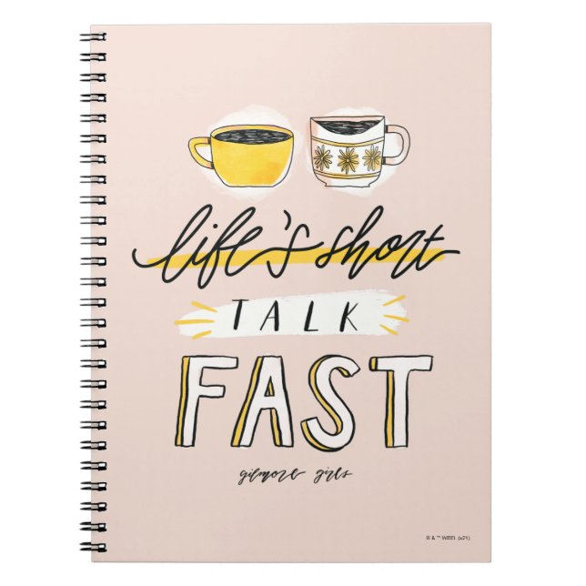 Gilmore Girls| Life's Kort Talk Fast - Kaffe Anteckningsbok (Framsidan)