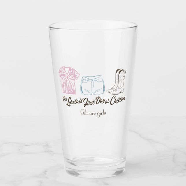 Gilmore Girls Lorelai Chilton Klänningsdesign Glaskopp (Framsida)