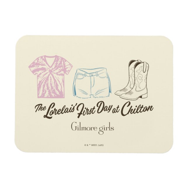 Gilmore Girls Lorelai Chilton Outfit Design Magnet (Horisontell)