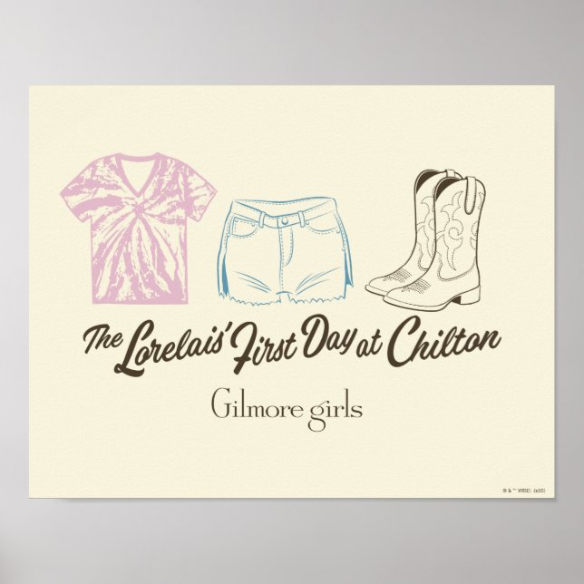 Gilmore Girls Lorelai Chilton Outfit Design Poster (Framsidan)