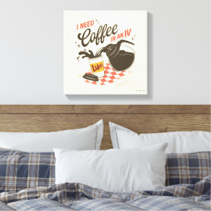 Gilmore Girls Luke's Coffee IV-citat Canvastryck