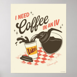 Gilmore Girls Luke's Coffee IV-citat Poster