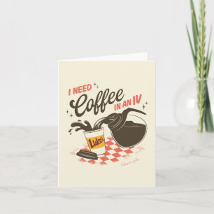 Gilmore Girls Luke's Coffee IV Quote Anteckningskort