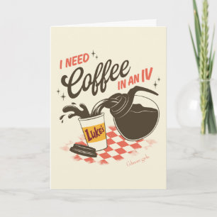 Gilmore Girls Luke's Coffee IV Quote Kort