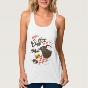 Gilmore Girls Luke's Coffee IV Quote Linne Med Racerback