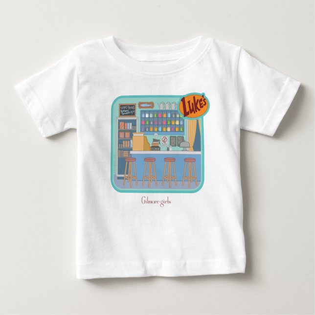 Gilmore Girls | Lukes Diner Grafik T Shirt (Framsida)