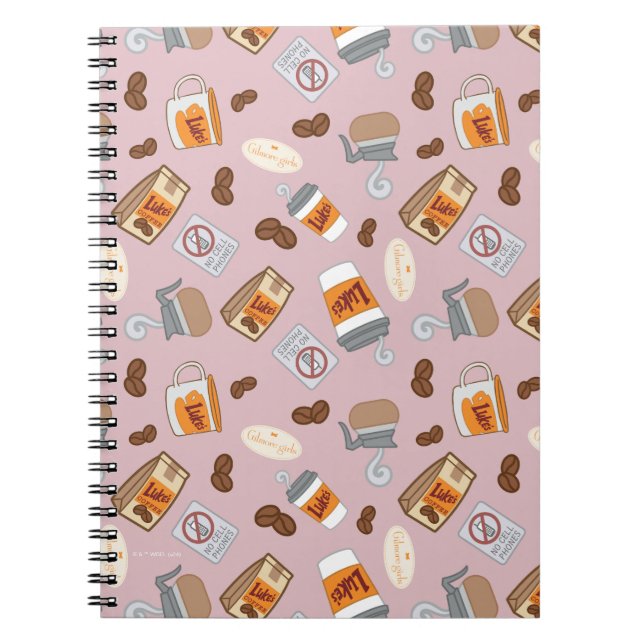 Gilmore Girls | Luke's Middag Coffee Mönster Anteckningsbok (Framsidan)