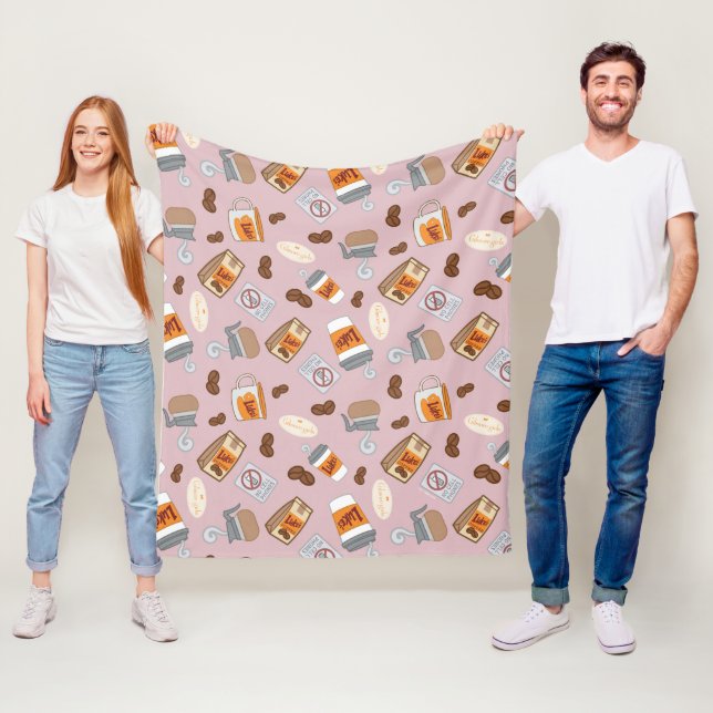 Gilmore Girls | Luke's Middag Coffee Mönster Fleecefilt (På plats)